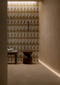 Background tile, Effect unicolor, Color beige, Unglazed porcelain stoneware, 60x120 cm, Finish matte