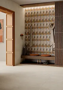 Background tile, Effect unicolor, Color beige, Unglazed porcelain stoneware, 60x120 cm, Finish matte