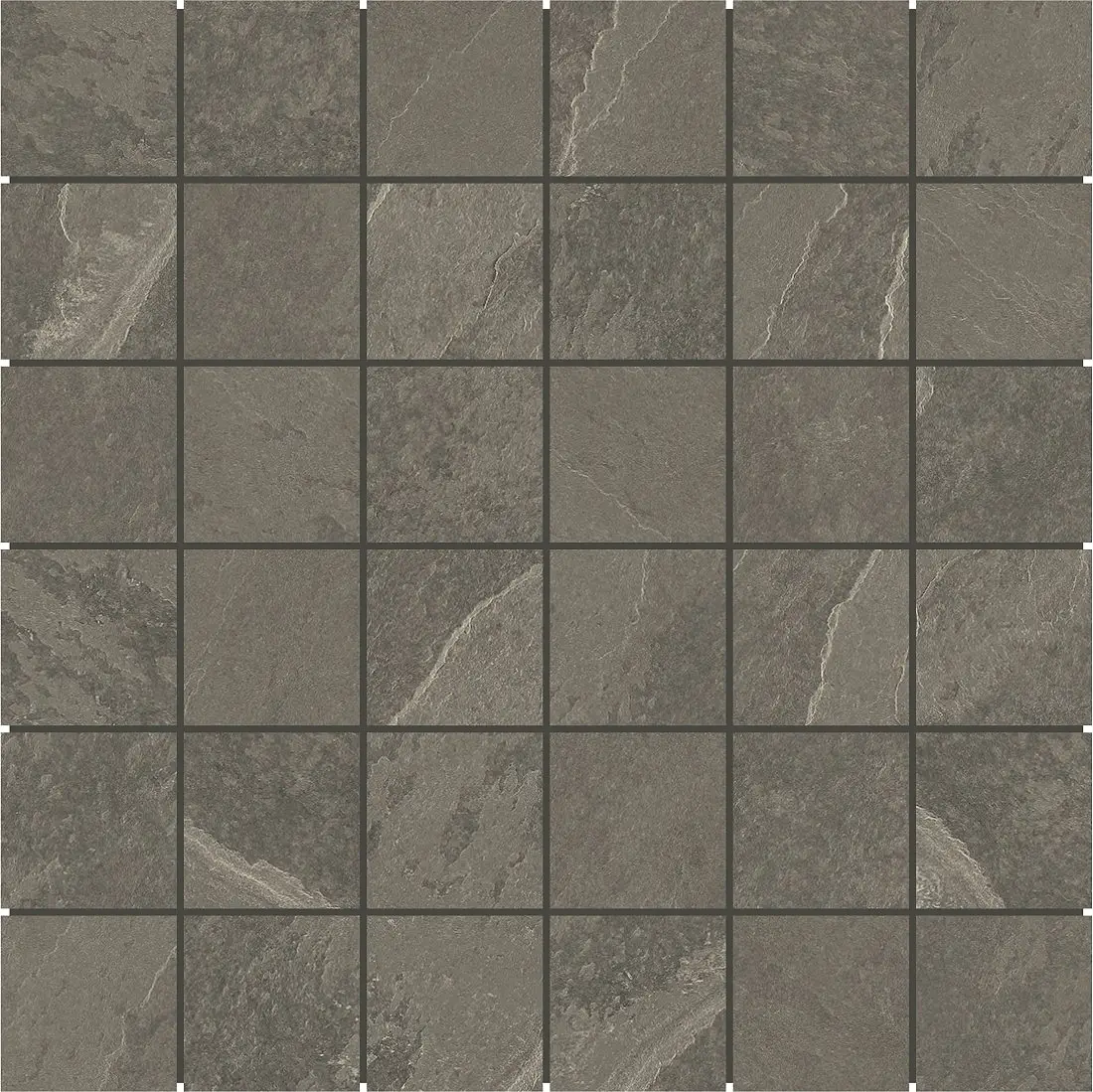 00MH190_Dolomiti Mosaico 5x5 Antracite Elios Ceramica Dolomiti