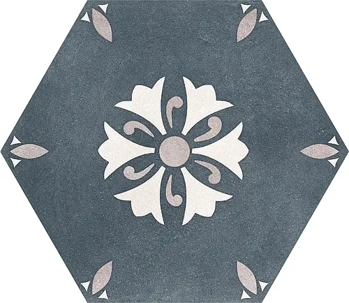 Elios Ceramica, Hexagon, 00ZESC4_Lily Teal