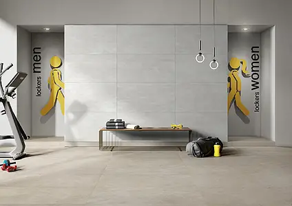 Background tile, Effect concrete, Color grey, Glazed porcelain stoneware, 60x120 cm, Finish matte