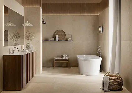 Background tile, Effect other stones, Color beige, Glazed porcelain stoneware, 60x120 cm, Finish matte