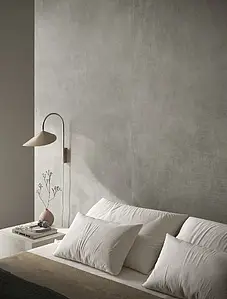 Piastrella di fondo, Effetto cemento, Colore grigio, Gres porcellanato non smaltato, 120x278 cm, Superficie antiscivolo