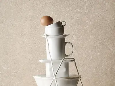 Background tile, Effect other stones, Color beige, Glazed porcelain stoneware, 60x120 cm, Finish antislip