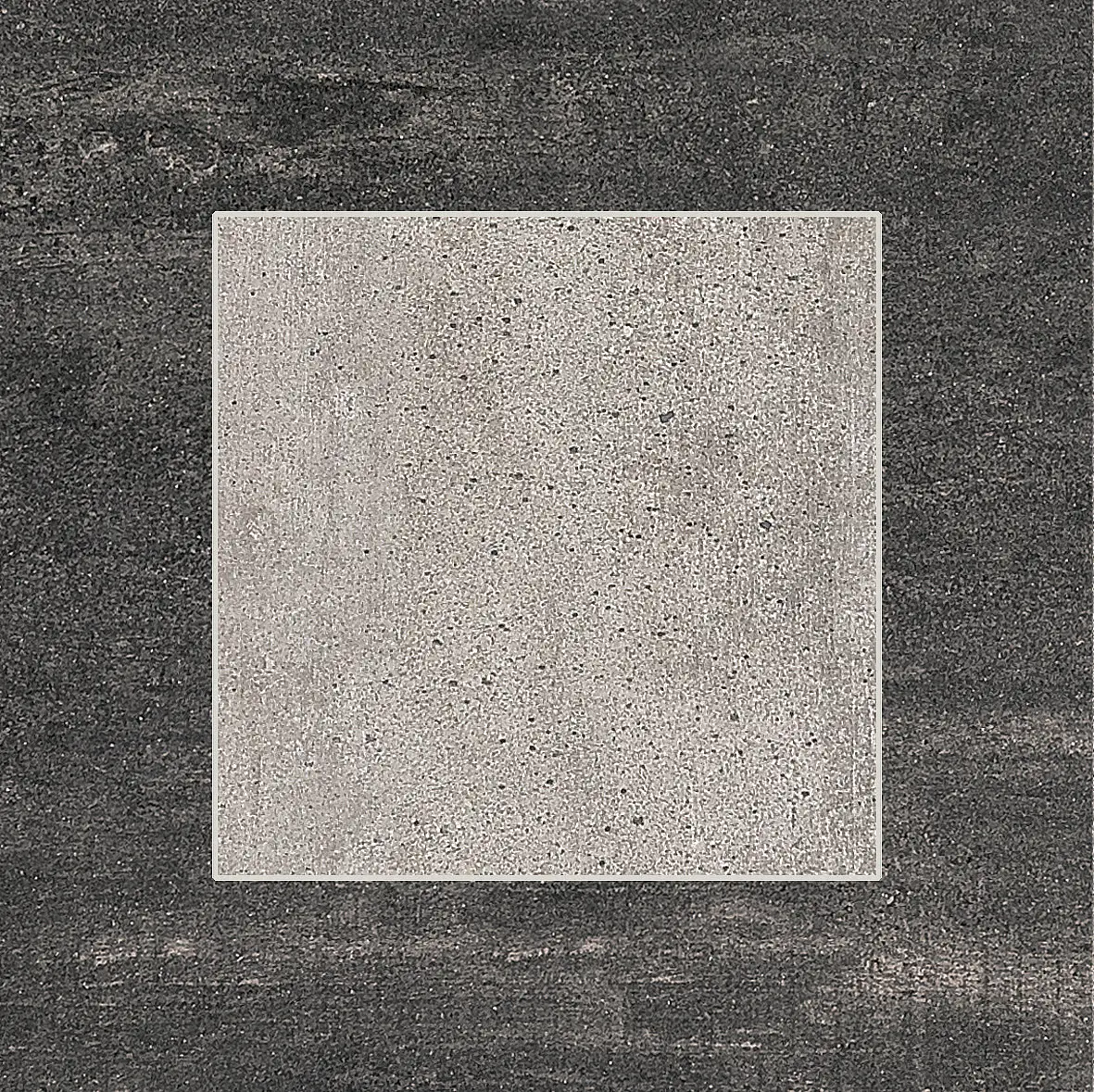 E1N7_Cemento/Lavagna Nat. Rett. Emilceramica On Square
