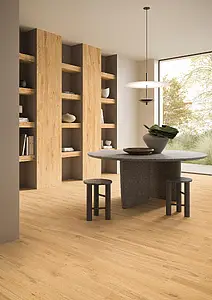 Background tile, Effect wood, Color beige, Glazed porcelain stoneware, 5.3x30 cm, Finish antislip