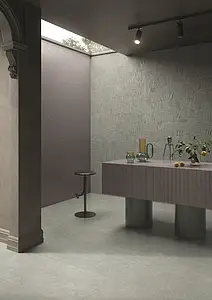 Bakgrunnsflis, Farge grå, Glasert porselenssteintøy, 18.2x21 cm, Overflate sklisikker