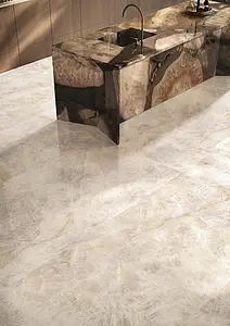 Piastrella di fondo, Effetto pietra,altri tipi di marmo, Colore beige, Gres porcellanato smaltato, 120x278 cm, Superficie levigata