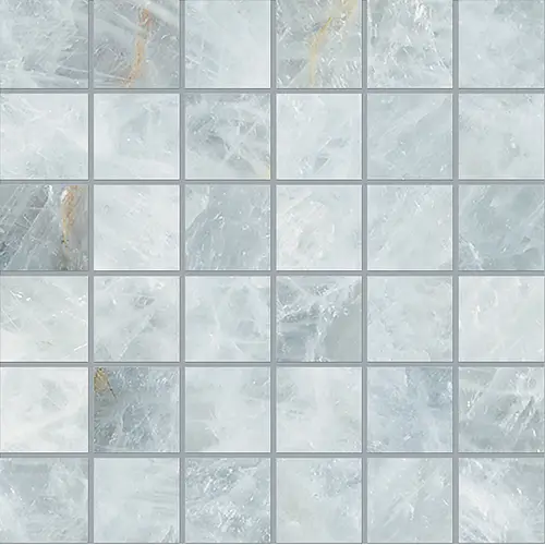 Emilceramica, Tele di Marmo Precious, ELV9_TdmpMosaico5X5CrystalAzureSilktech