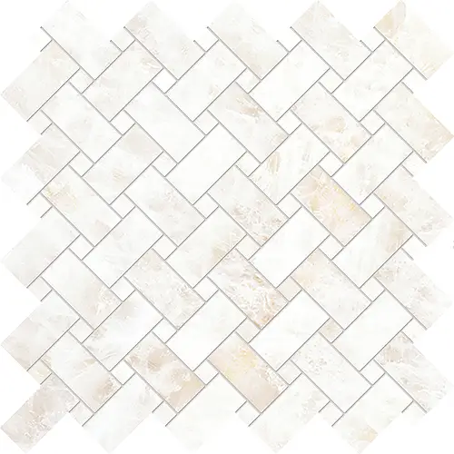 Emilceramica, Tele di Marmo Precious, ELVL_TdmpIntrecciCrystalWhiteFullLappato