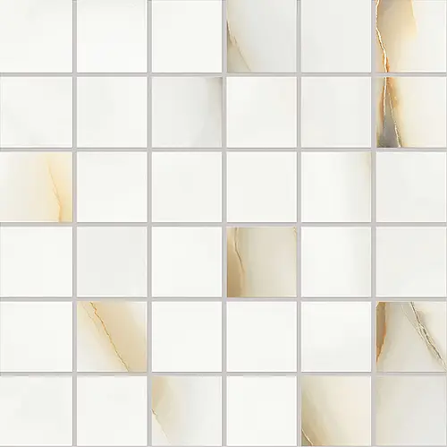 Emilceramica, Tele di Marmo Pure Onyx, EMQP_TdmpoMosaico5X5OnyxPerlaSilktech