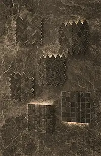 Mosaik, Glasiertes Feinsteinzeug, 30x30 cm, Oberfläche matte