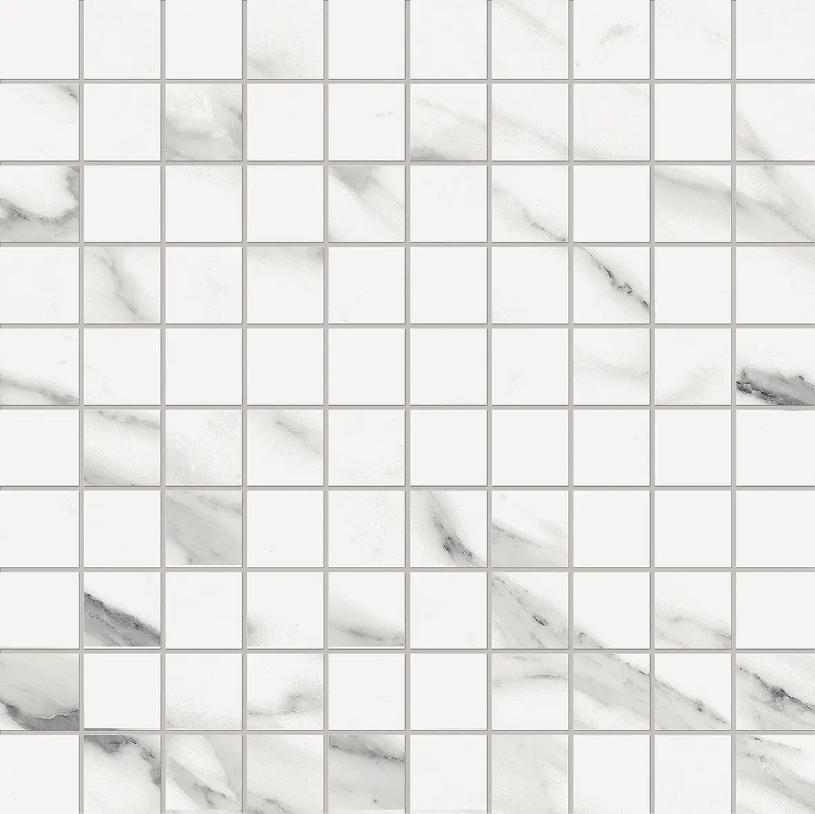 EDQ5_Mosaico Statuario Michelangelo Naturale Emilceramica Tele di Marmo