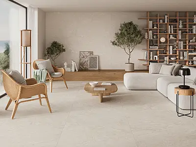Piastrella di fondo, Effetto altri tipi di pietre, Colore beige, Gres porcellanato smaltato, 30x60 cm, Superficie antiscivolo