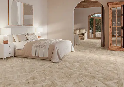 Background tile, Effect wood, Color beige, Glazed porcelain stoneware, 60x60 cm, Finish matte