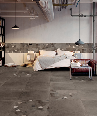 Exmá Kollektion des Feinsteinzeuges hergestellt von EnergieKer, 1, Stil loft, Optik beton