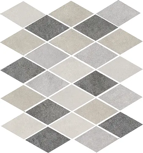 Enso Ceramica, Concrete, 12284_MosaicoRombosConcreteMixPiezaEspecial30X30