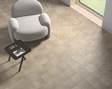 Background tile, Effect terracotta, Color brown, Glazed porcelain stoneware, 20x20 cm, Finish antislip