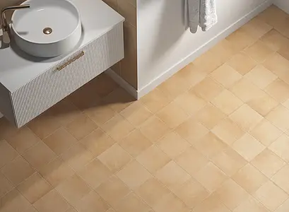 Background tile, Effect terracotta, Color beige, Glazed porcelain stoneware, 20x20 cm, Finish antislip