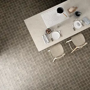 Background tile, Color brown, Glazed porcelain stoneware, 10x10 cm, Finish antislip