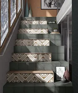 Bakgrunnsflis, Farge grå, Glasert porselenssteintøy, 20x20 cm, Overflate matt