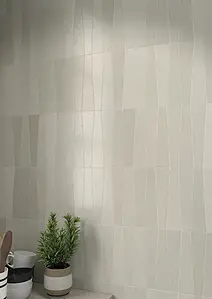 Background tile, Color grey, Glazed porcelain stoneware, 5.6x22.4 cm, Finish matte