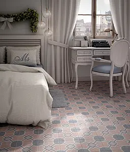 Background tile, Effect faux encaustic tiles, Color multicolor, Glazed porcelain stoneware, 20x20 cm, Finish matte