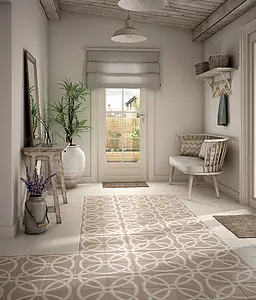 Background tile, Effect unicolor, Color white, Glazed porcelain stoneware, 20x20 cm, Finish matte
