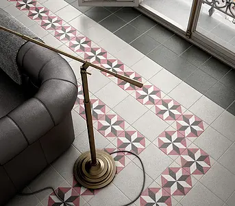 Background tile, Effect unicolor, Color white, Glazed porcelain stoneware, 20x20 cm, Finish matte