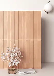 Background tile, Color brown, Glazed porcelain stoneware, 5x40 cm, Finish antislip