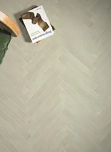Background tile, Color green,grey, Glazed porcelain stoneware, 5x40 cm, Finish antislip