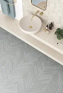 Background tile, Color grey, Glazed porcelain stoneware, 5x40 cm, Finish antislip