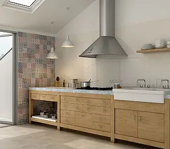 Background tile, Color grey, Ceramics, 13.2x13.2 cm, Finish glossy