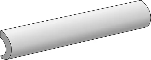 Equipe Ceramicas, Country, 23130_Pencil Bullnose Blanco_matt