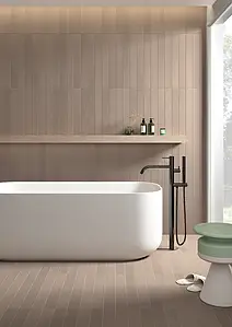 Background tile, Effect other stones, Color brown, Glazed porcelain stoneware, 7.5x60 cm, Finish matte