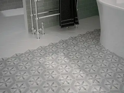 Carrelage, Effet unicolore, Teinte blanche, Grès cérame émaillé, 17.5x20 cm, Surface mate