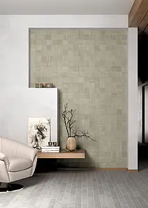 Background tile, Color beige, Glazed porcelain stoneware, 10x10 cm, Finish matte