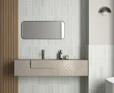 Background tile, Color grey, Glazed porcelain stoneware, 6x18.6 cm, Finish matte