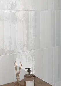 Background tile, Color grey,white, Glazed porcelain stoneware, 5x30 cm, Finish glossy