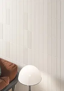 Background tile, Effect unicolor, Color beige, Ceramics, 6x24.6 cm, Finish matte