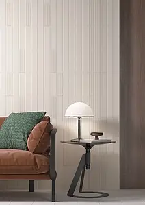 Background tile, Effect unicolor, Color beige, Ceramics, 6x24.6 cm, Finish matte