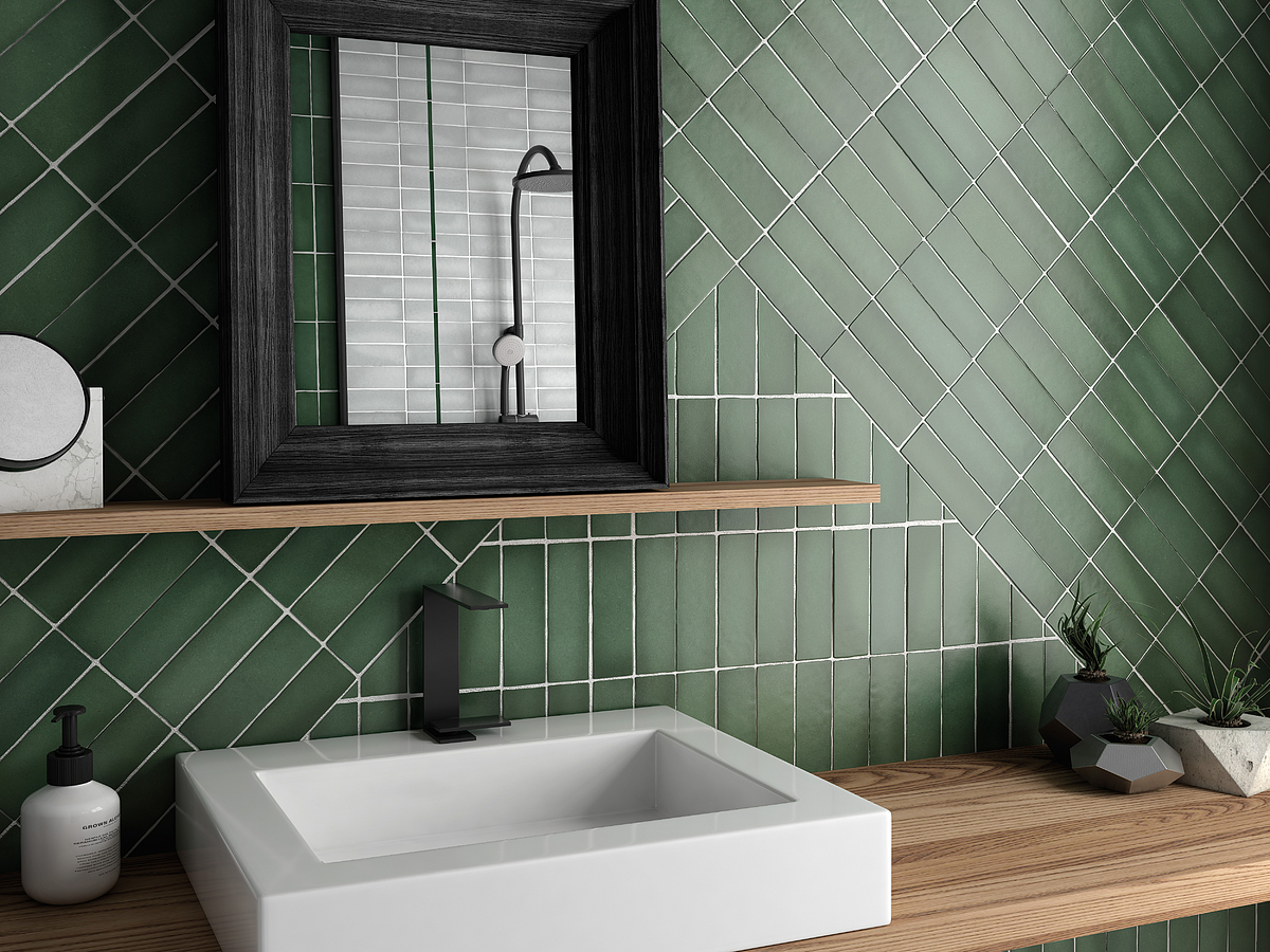 Green tiles 7x20 (Spain). Reviews. Samples to the USA in 48h