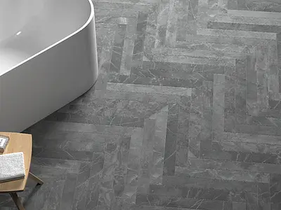 Background tile, Effect other marbles, Color grey, Glazed porcelain stoneware, 7.5x60 cm, Finish antislip