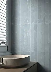 Background tile, Effect other marbles, Color navy blue, Glazed porcelain stoneware, 7.5x60 cm, Finish antislip