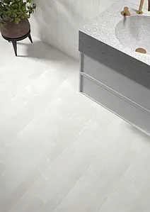 Background tile, Effect other marbles, Color white, Glazed porcelain stoneware, 7.5x60 cm, Finish antislip