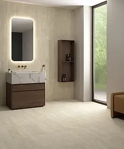 Background tile, Effect other marbles, Color beige, Glazed porcelain stoneware, 7.5x60 cm, Finish antislip