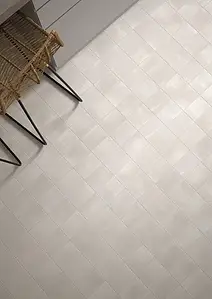 Background tile, Color white, Glazed porcelain stoneware, 10x15 cm, Finish antislip