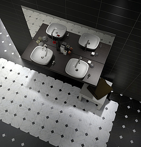 Octagon Porcelain Tiles produced by Equipe Ceramicas, Stone effect