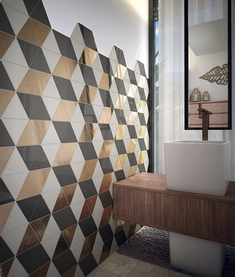 Equipe-scale-25Bathroom, Kitchen, Public spaces, Unicolor, Metal effect effect, Ceramic Tile, wall, Glossy surface, Matte surface, non-rectified edge