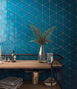 Effect left_menu_crackleur , Color navy blue, Background tile, Ceramics, 12.4x12.4 cm, Finish glossy